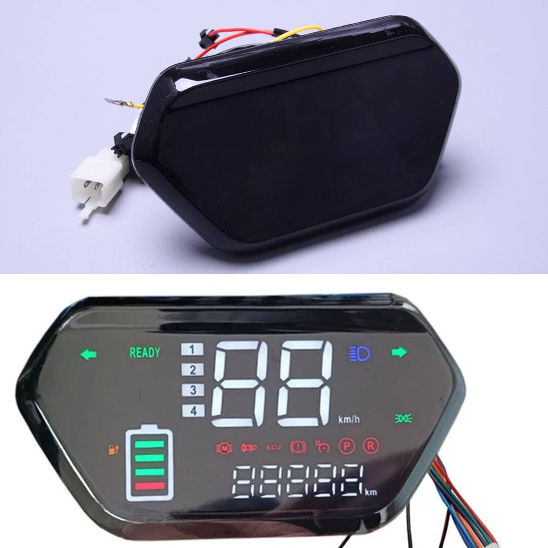 48v 60v 72v display led medido - Fardriver Nd72850 Controller avaliação e preço